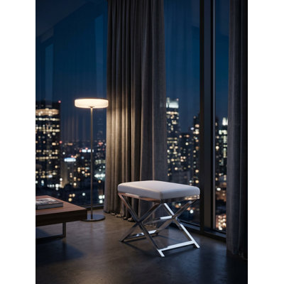 Axel Stainless Steel Accent Stool