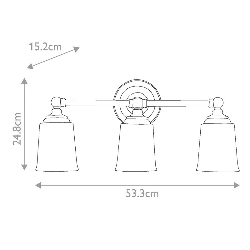 Tiemann 3 - Light Dimmable Vanity Light