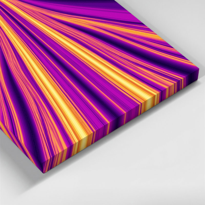 "Gradient Abstract 84", art mural sur toile mauve, H 8 po x l 10 po