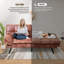 Canapé-lit futon pliable de 71 po, causeuse peu encombrante pour lit d'invité et salon-2125779552
