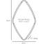 Brielle Diamond Brass Mirror