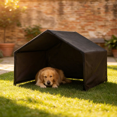 Abri extérieur pour chien, niche extérieure avec auvent, tente pour animaux de compagnie de petites, moyennes et grandes races