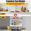 Panneau de dosseret de cuisinière commercial en acier inoxydable avec tablette et porte-couteaux - Résistant à la chaleur et aux graisses, facile à nettoyer, plaque de fixation murale prépercée - Support de fixation robuste - Dimensions : 76,2 x 78 cm-136315546