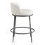 Tabouret à hauteur de comptoir en acier forgé et martelé Lalia-481325649