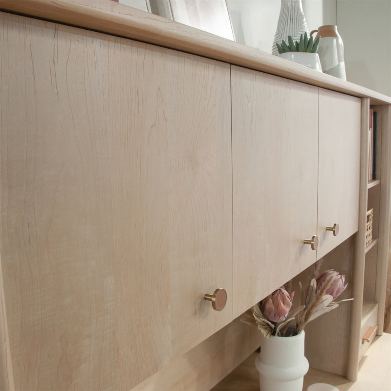 Crédence pour bureau à domicile avec huche