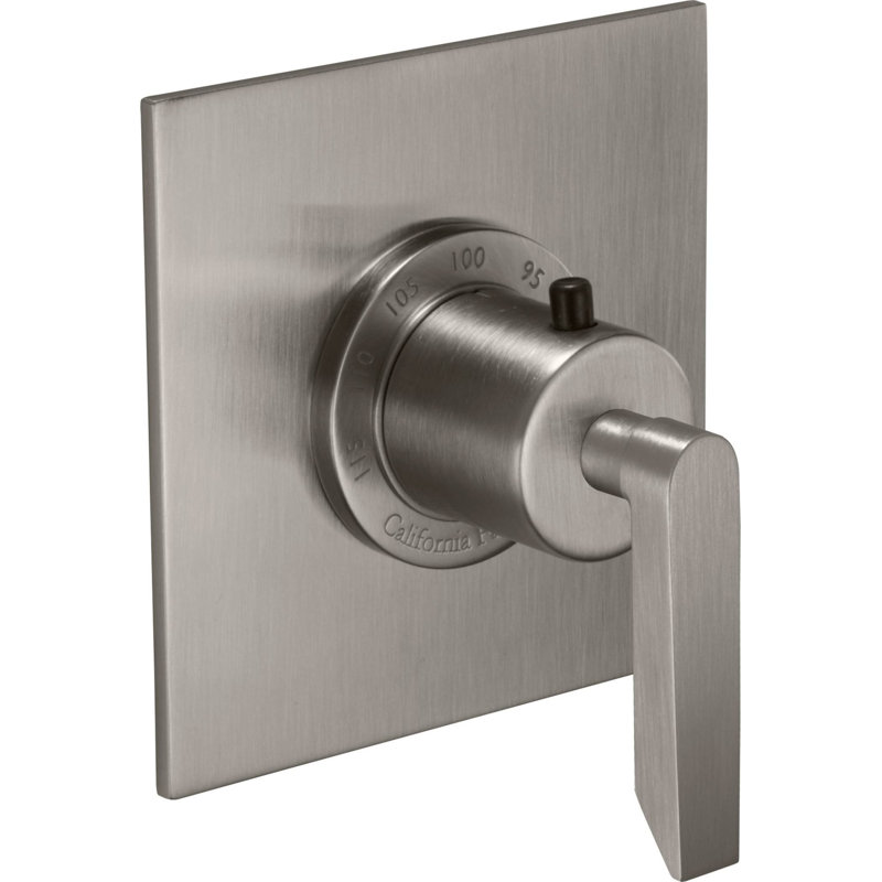 Rincon Bay Thermostatic Complete Shower System, Satin Nickel