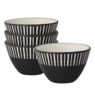 Colorwave Stripe Set of 4 Mini Bowls, 4", 8 oz.