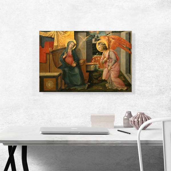 ARTCANVAS Annunciation On Canvas by Filippo Lippi Print | Wayfair