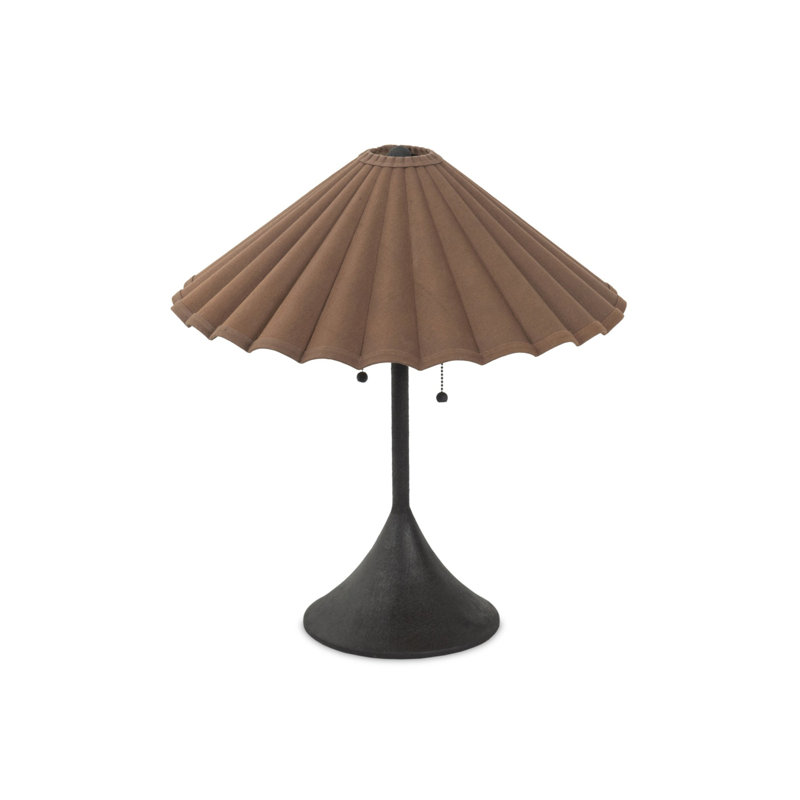 Fiorella Table Lamp-Espresso Canvas, Espresso Canvas