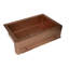 Évier de cuisine à tablier frontal en cuivre martelé 33 po x 22 po Ambiente