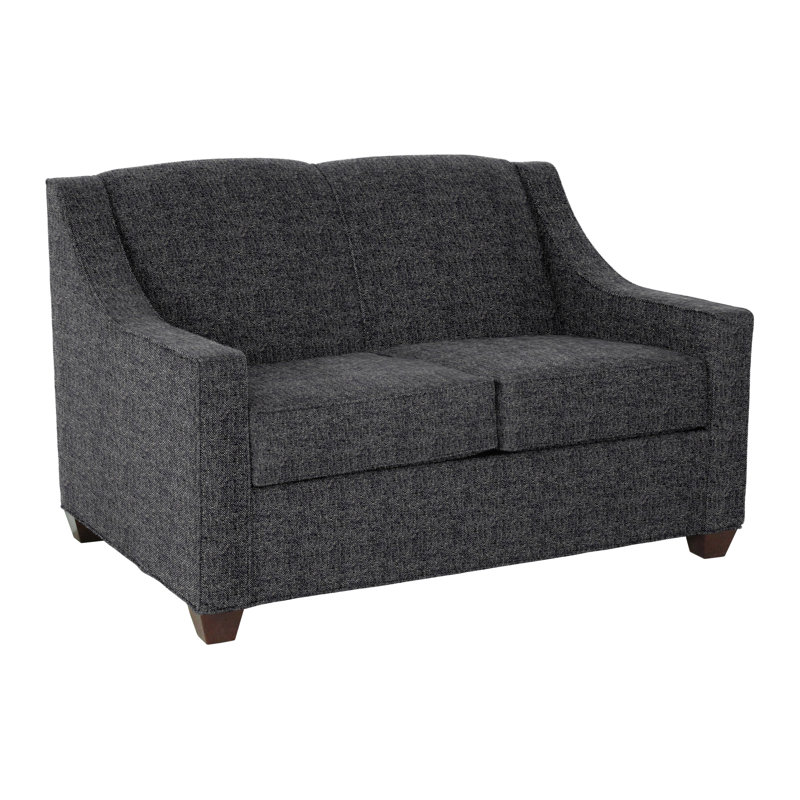 Phillips 52" Square Arm Sofa Bed with Reversible Cushions, Empire Mahogany, Archetype Anchor