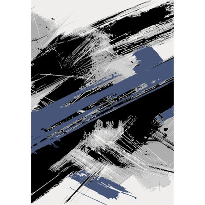 Galaxy Series Abrstract Black/Gray/Ivory/Beige Area Rug