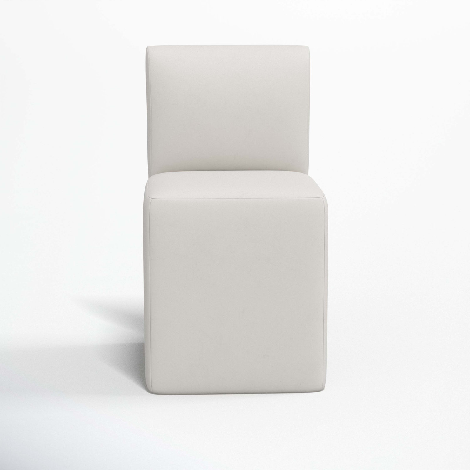 Mendy Linen Parsons Dining Chair, Bella Light Gray Performance Velvet