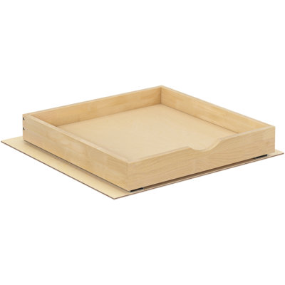 Muya Solid Birch Pull-Out Cabinet Drawer with Soft-Close Undermount Slides, Kitchen Cabinet Storage Organizer, Multiple Width Options