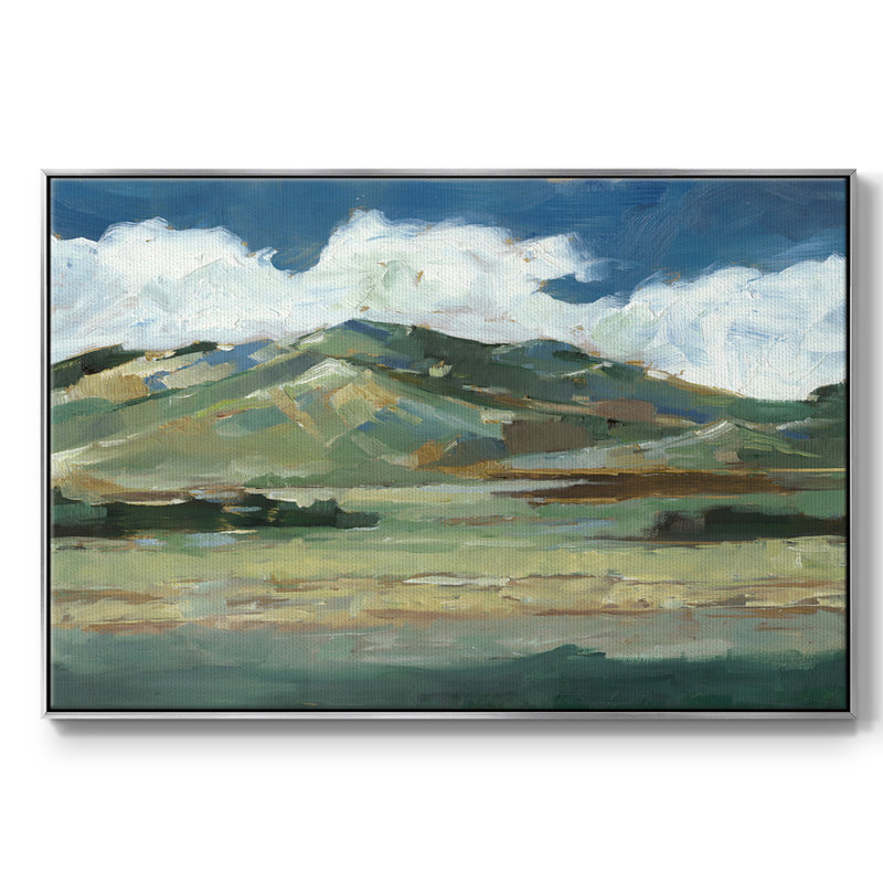 Western Sky II, reproduction d'art sur toile, Argent, H 27 po x l 41 po x P 2 po