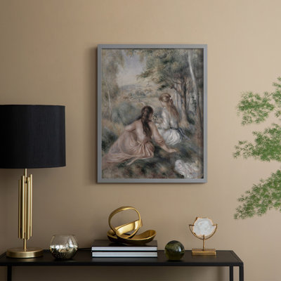 Reproduction encadrée vintage en bois massif XXXVIII