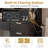 Large Makeup Vanity Set with Lights, USB & Power Outlet and 9 Drawers-858026958