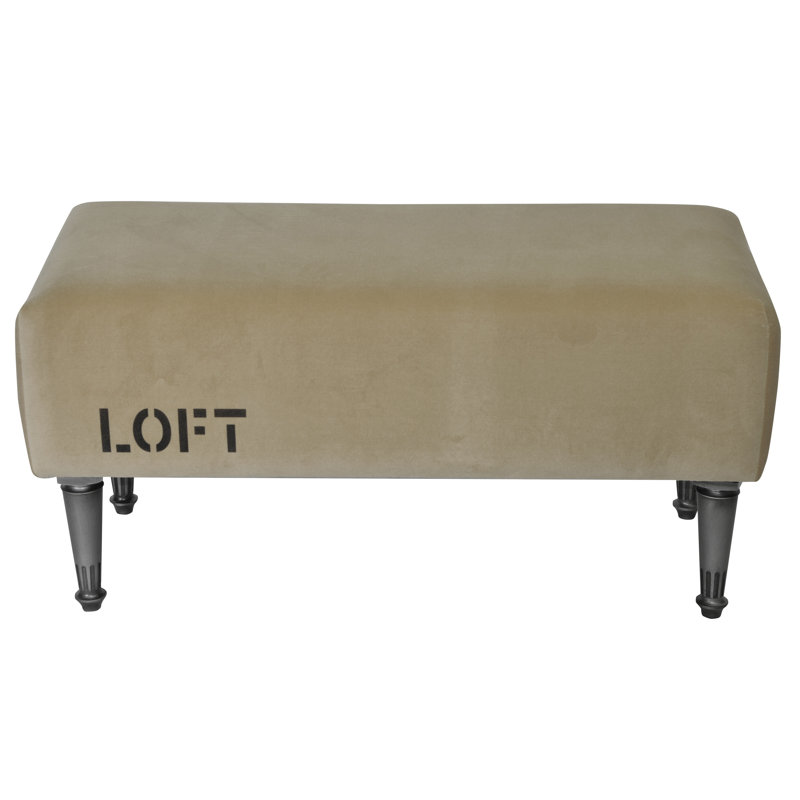 Loft Upholstered Bench, Beige
