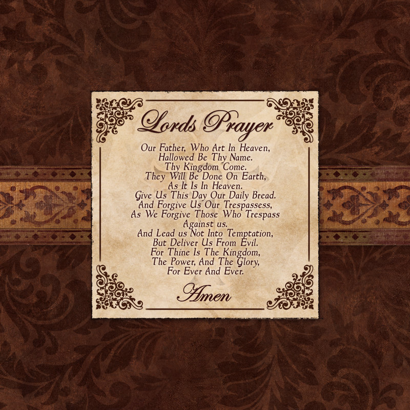 Lords Prayer 4 - Wrapped Canvas Print, 122cm H x 122cm W x 3.8cm D
