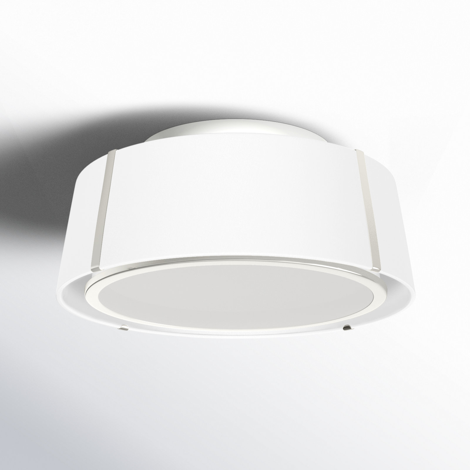 Marietta 3-Light Flush Mount, Polished Nickel