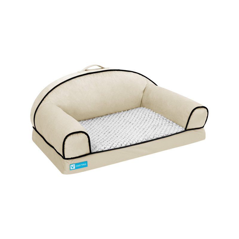 Canapé-lit en mousse viscoélastique imprégnée de lavande, H 10,2 po x l 20 po x P 15 po, Tanné