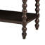 Commode d'appoint en bois massif avec 2 tiroirs - Finition foncée pour la maison en accessoire-91449609