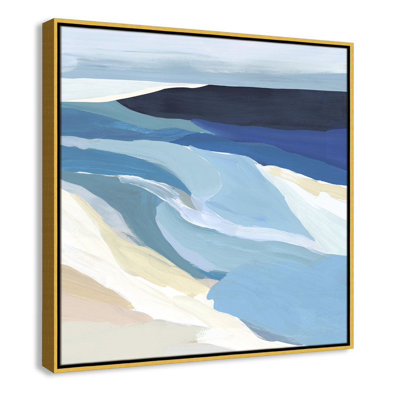 Graham Lake I by Isabelle Z, 31.5" H x 31.5" W x 2" D, Gold Framed Canvas