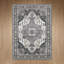 Tapis oriental gris foncé neutre lavable à la machine Oriental-1372488195