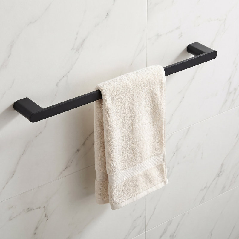 Linear 1 Towel Bar, Black