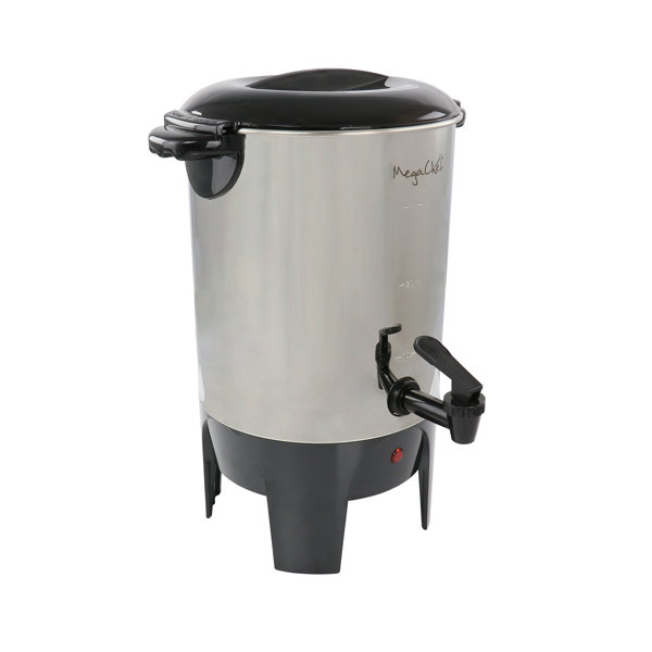 60 Cup Commercial Coffee Urn - Commercial Grade Stainless Steel Percolator  - Quick Brewing for Any Occasion - 10L Capacity