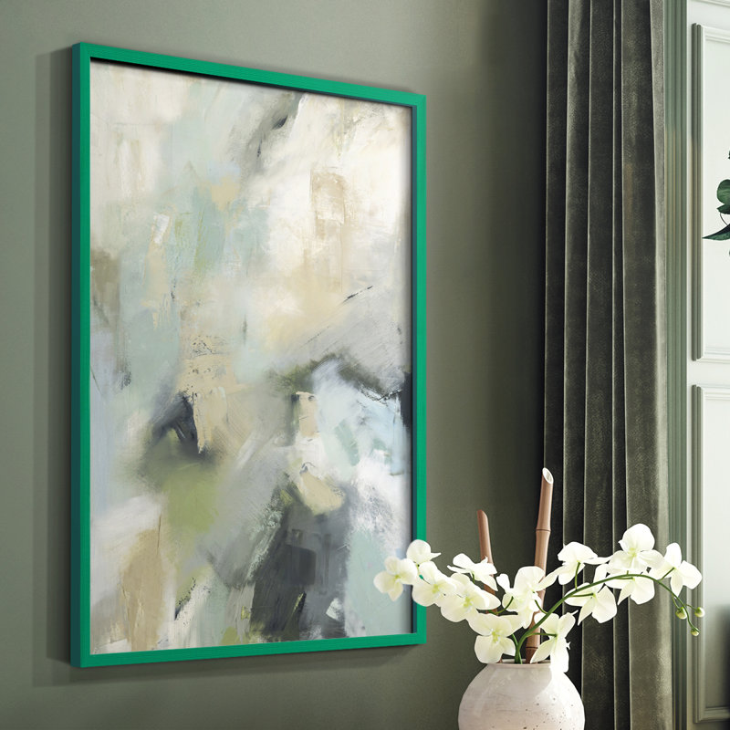 Through it All Framed Print - Solid Wood, Green Single Picture Framed, 10" H x 8" W