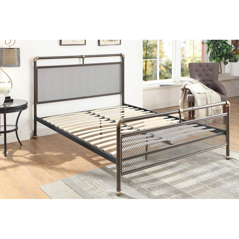 PePPer Metal Bed, 19cm Memory Foam, Kingsize (5')