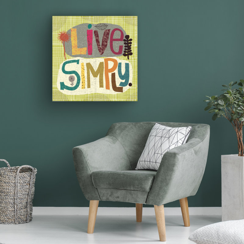 " Happy Thoughts IV " by Cheryl Warrick, 14" H x 14" W x 2" D