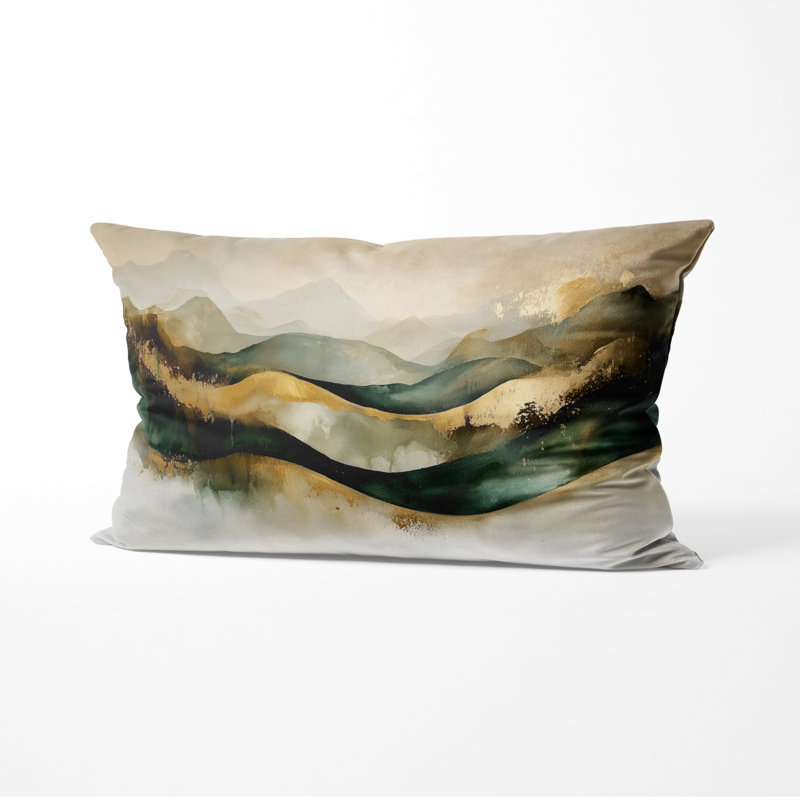 Coussin décoratif abstrait Abstract, H 12 po x l 20 po