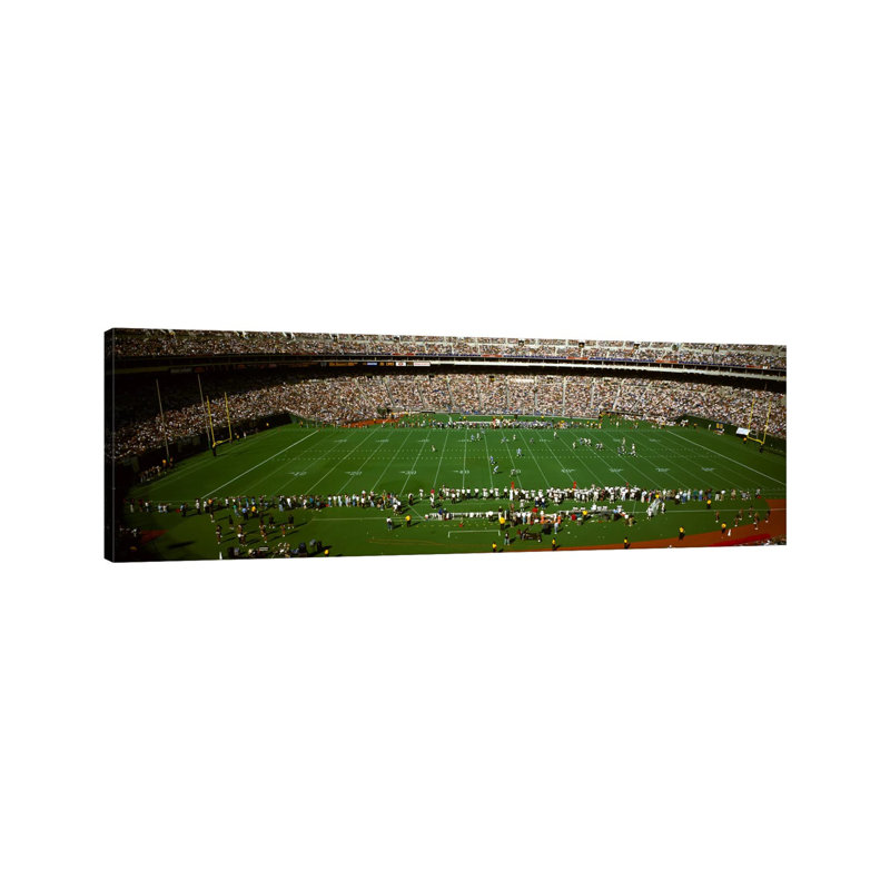 Spectator Watching a Football Match, Veterans Stadium, Philadelphia, Pennsylvania, USA #3 1 Piece Wrapped Canvas Panoramic Wall Art