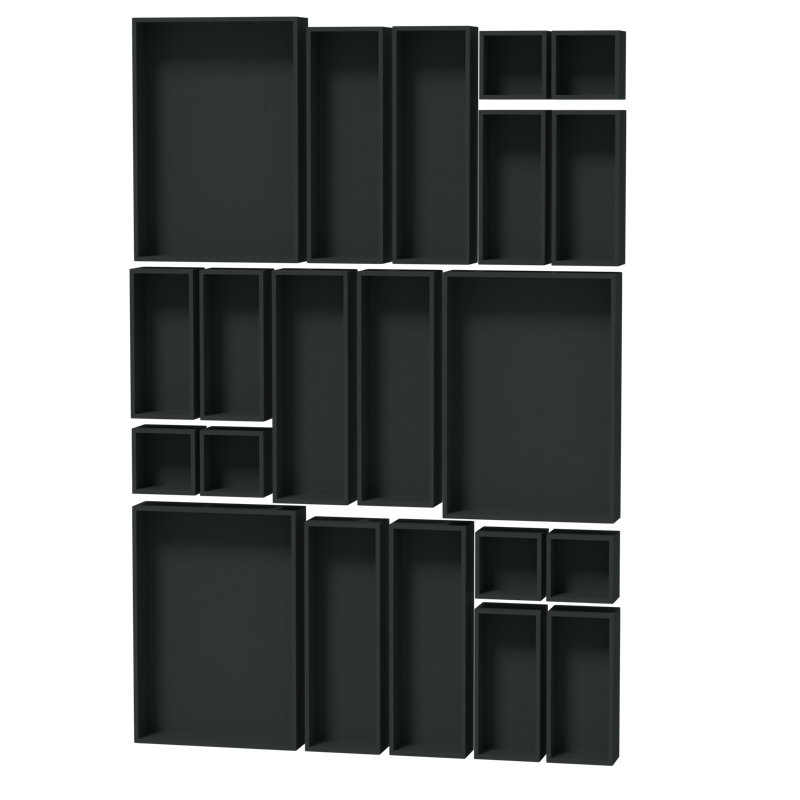 Ensemble de 21 tiroirs en bambou, bacs en bois multi-usages pour la cuisine, la salle de bain, le bureau et l'organisation de maquillage