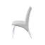 Ensemble de 2 chaises d'appoint en cuir synthétique et finition chromée Pervis-1223288308
