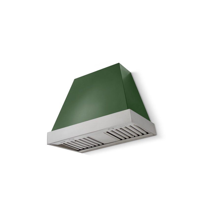 Euclid 36 X 30 Hood 600 CFM, Brushed Nickel, Cornwall Green
