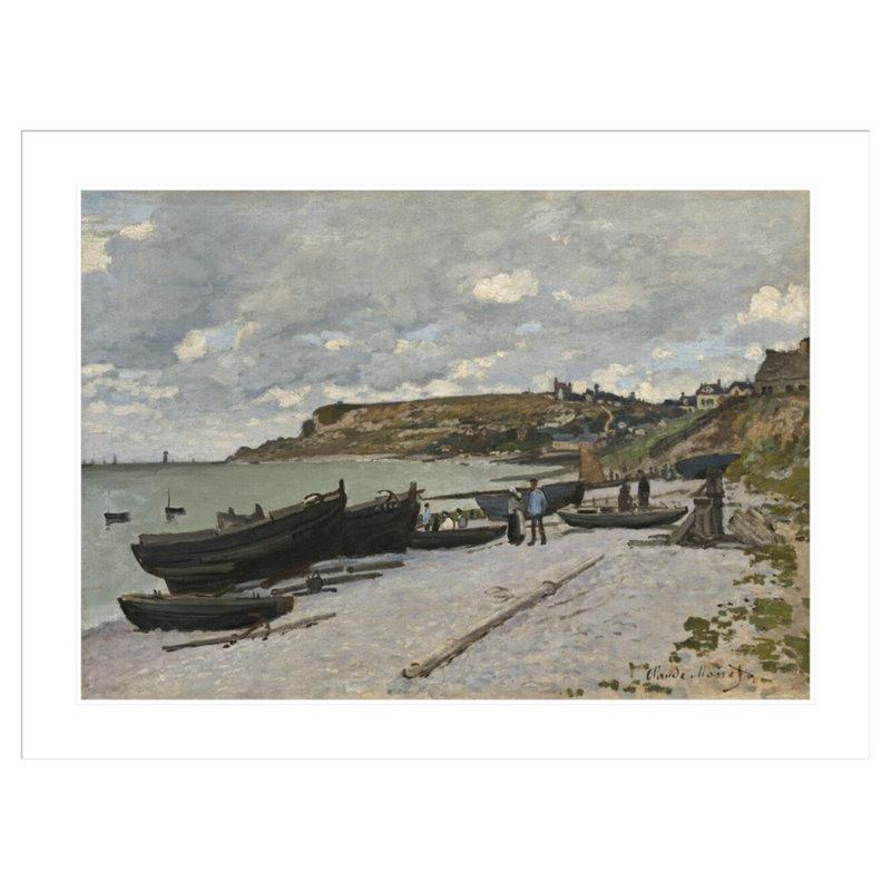 «Sainte-Adresse» par Claude Monet, impression giclée encadrée, H 31,29 po x l 41,5 po
