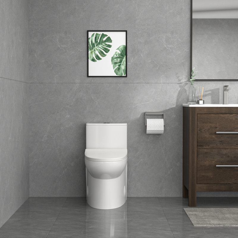 Toilette allongée une pièce 1,6 GPF (siège inclus), H 28 po x l 14 po x P 28,74 po
