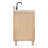 ARIEL Monroe Single Sink Bathroom Vanity with Italian Carrara Marble Top-99405052-125022573-125038139