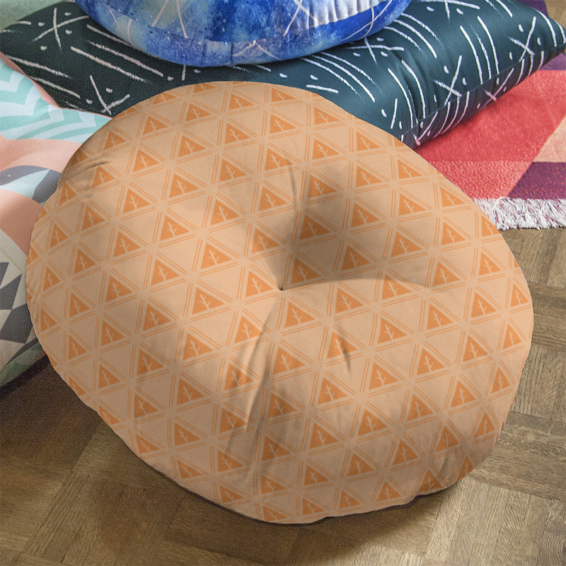 Coussin Theo Nath, 30 po x 30 po, Orange