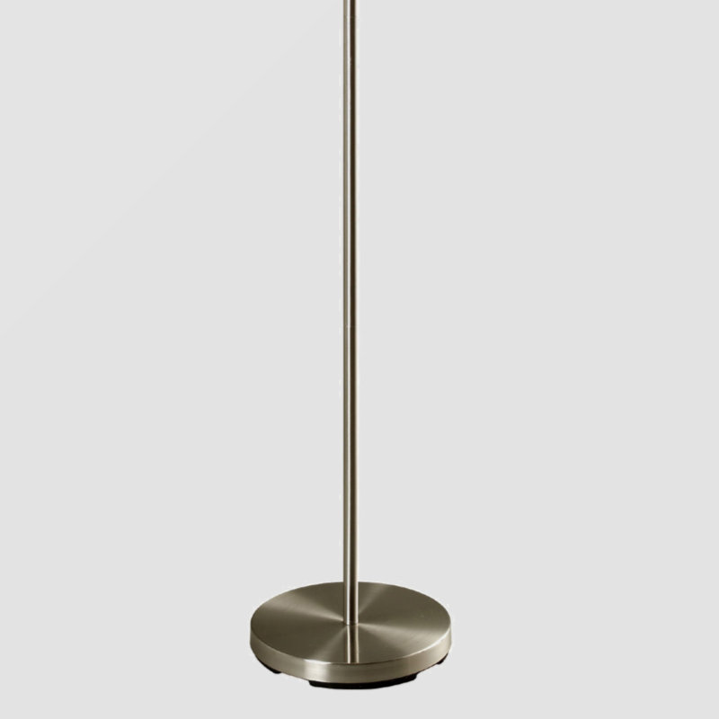 Lampe sur pied de 66 po de hauteur en métal, design rétro avec abat-jour, Noir/vert