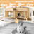Wooden Accent Cabinet, Cat Litter Box Enclosure, Hidden Cat Litter Box Furniture With Scratching Board Doors And Storage Drawer-368137334