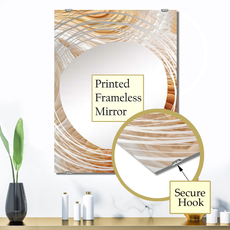 Grand miroir mural Marimon - Collages abstraits MIR131754, 32 po x 24 po