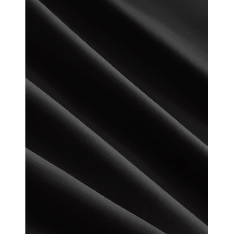  Ensemble de draps 4 pièces en microfibre / polyester, Ensemble de draps pour grand lit + un drap-housse , Noir