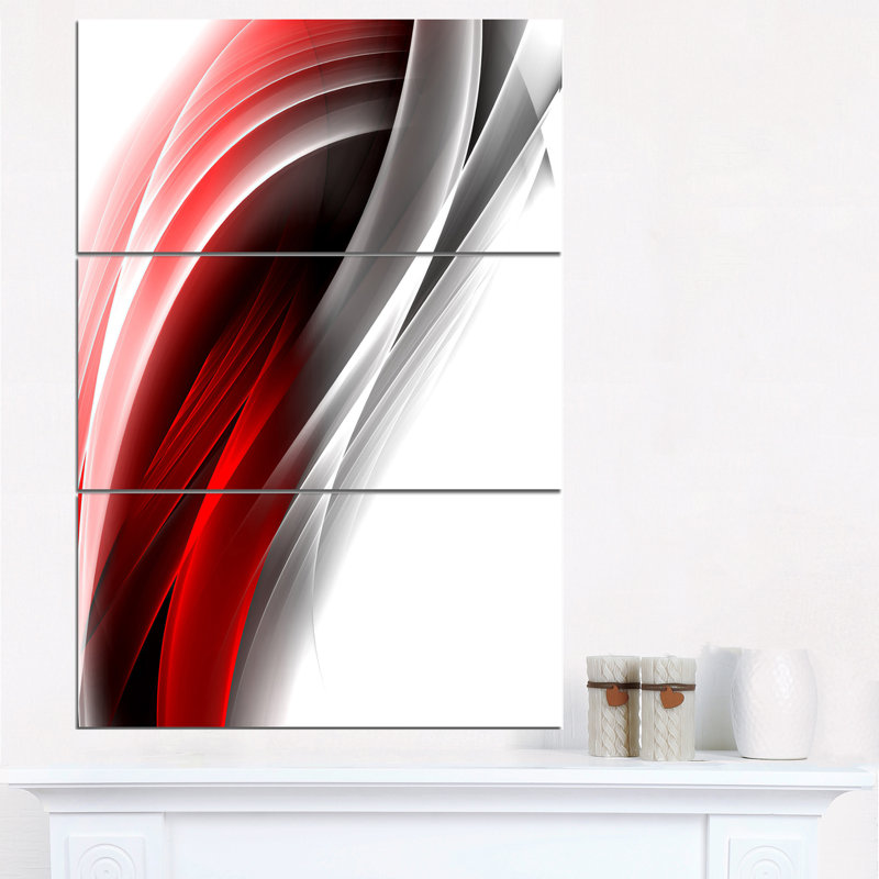 Ensemble de 3 toiles - Lignes verticales rose et argent 3D