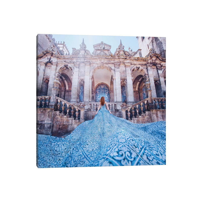 « Azulejo Dreams » par Hobopeeba-impression, Pas de tapis, Toile tendue, H 12 po x l 12 po x P 0,75 po