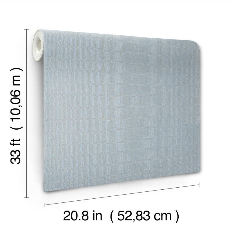 Tectonic Texture Wallpaper, Blue/Silver