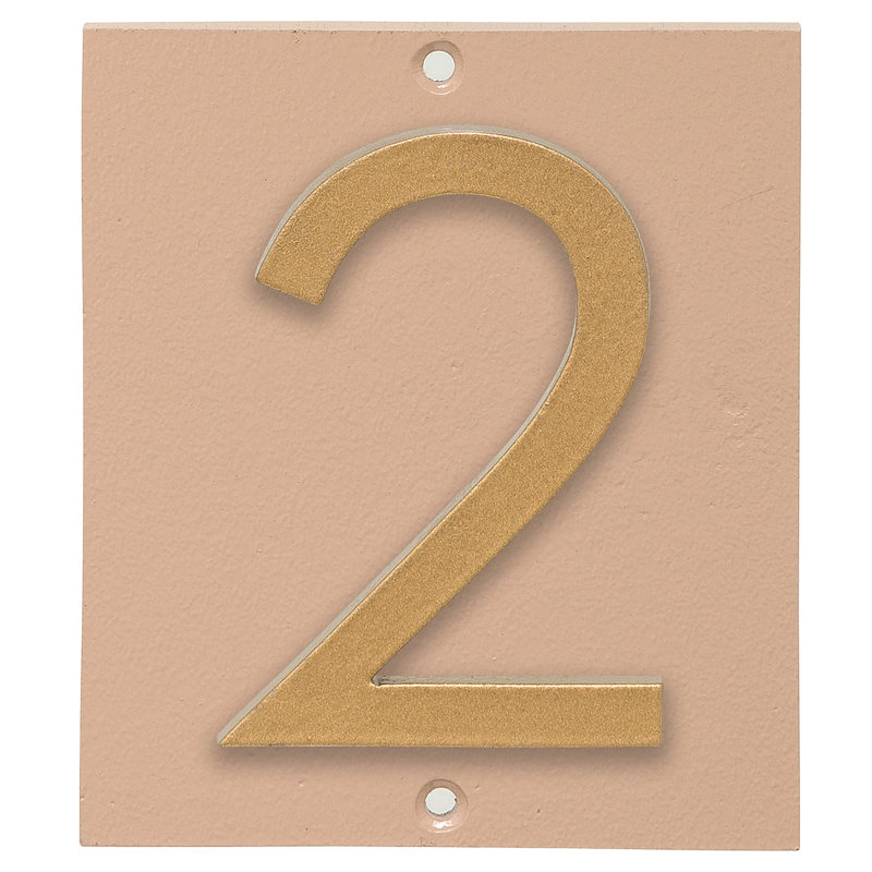 Rectangle Wall Plaque, Taupe, Gold, Yes